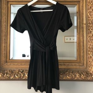 Forever 21 Black Wrap Romper